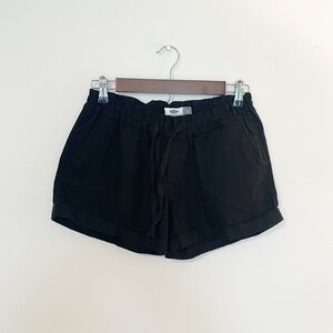 Old Navy Black Linen Blend Shorts